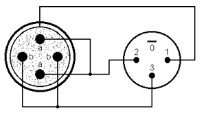 Схема подпайки квадропольного кабеля к разъему XLR