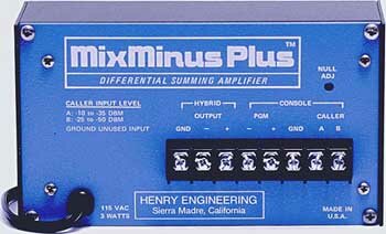 Henry Engineering MixMinus Plus